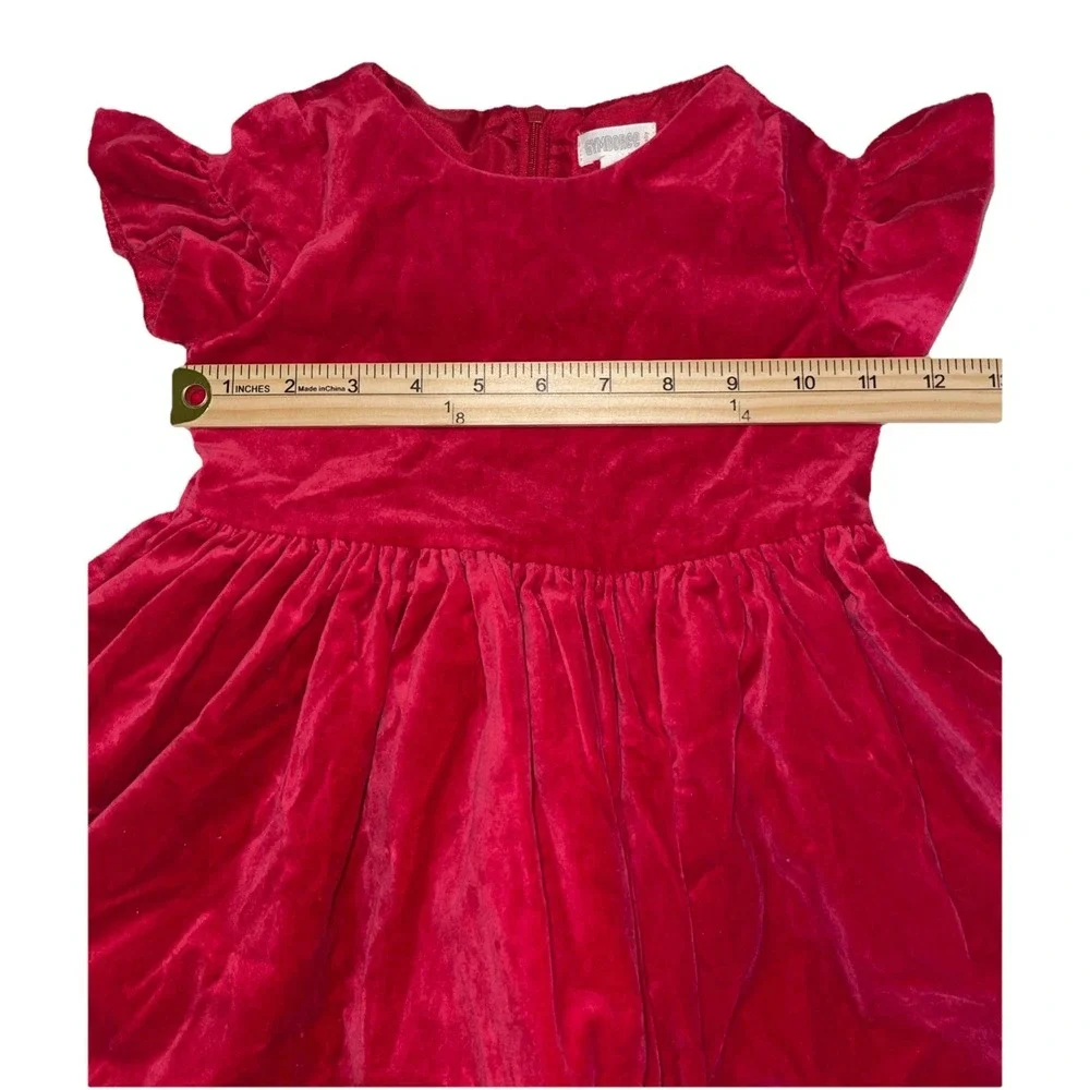 Gymboree Toddler Baby Size 2‎ Red Velvet Party Dress New Without Tags